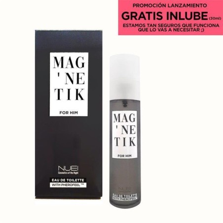 Perfume con feromonas magnetik for him + lubricante 30 ml gratis