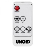Calefactor cerámico unold 86430 con mando a distancia 2000w