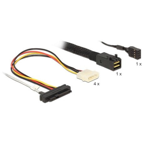 Delock 83391 cable serial attached scsi (sas) 1 m