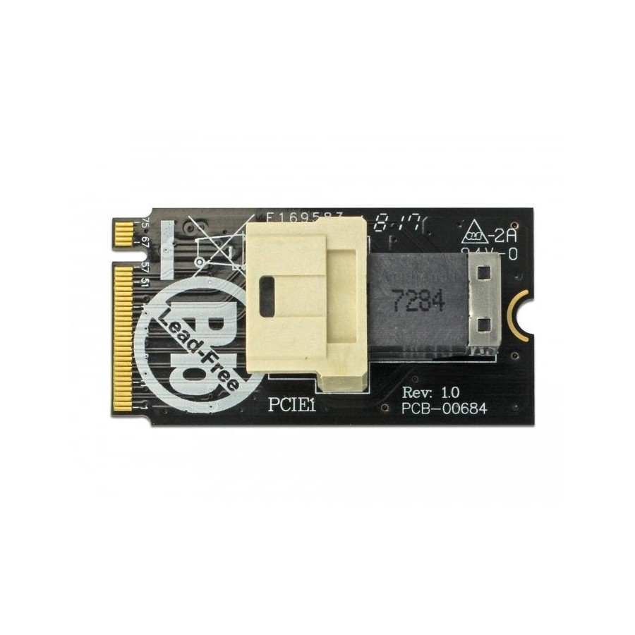 Delock 63918 adaptador m.2 key m  sff-8643 nvme 2242