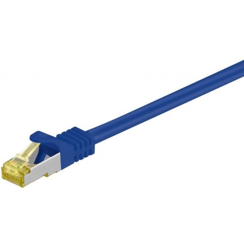 Goobay 3m cat7 s/ftp cable de red s/ftp (s-stp) azul