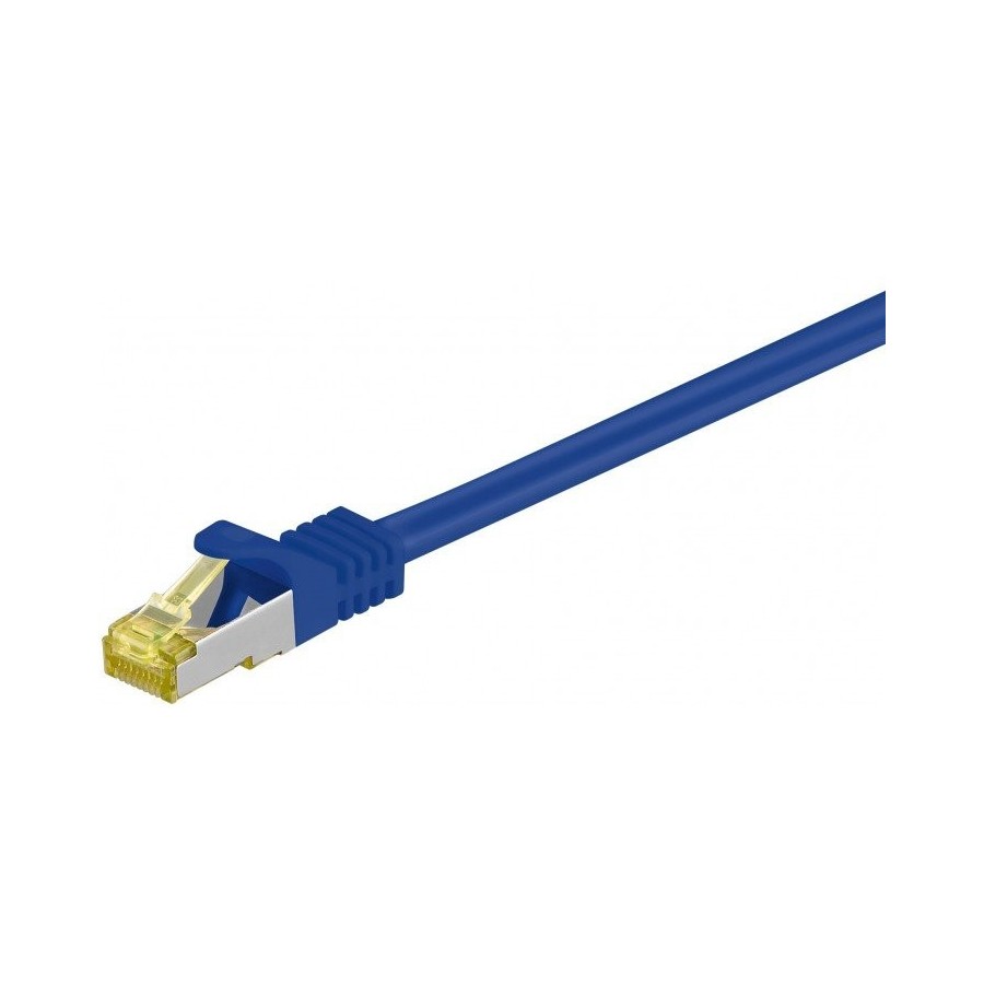 Goobay 3m cat7 s/ftp cable de red s/ftp (s-stp) azul