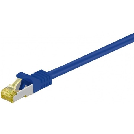 Goobay 3m cat7 s/ftp cable de red s/ftp (s-stp) azul