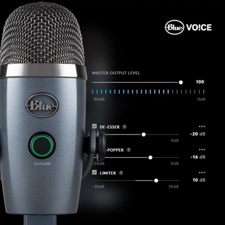 Logitech yeti nano micrófono usb de condensador profesional