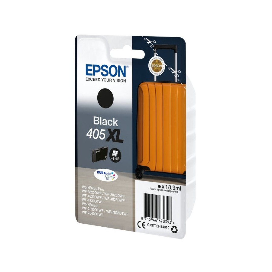 Cartucho original epson 405xl negro - c13t05h140 ml-18.9pag-1100