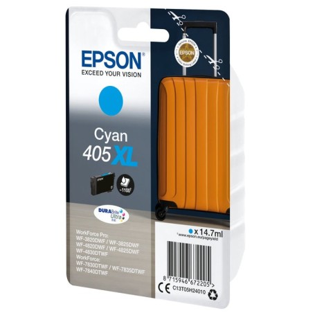 Cartucho original epson 405xl cyan - c13t05h240 ml-14.7pag-1100