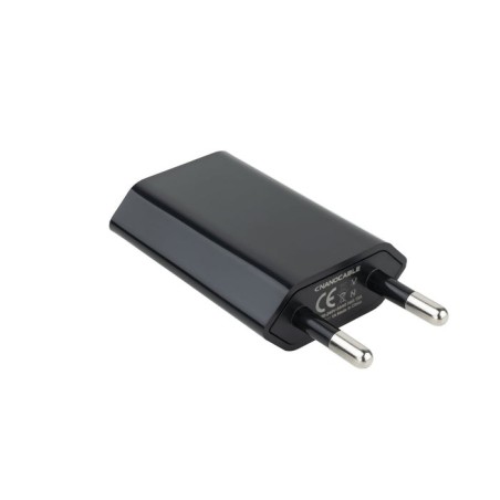 Nanocable mini cargador de red usb 5v - negro