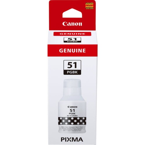 Tinta negro canon gi-51 botella/ hasta 7700pag gi-51pgbk 4529c001