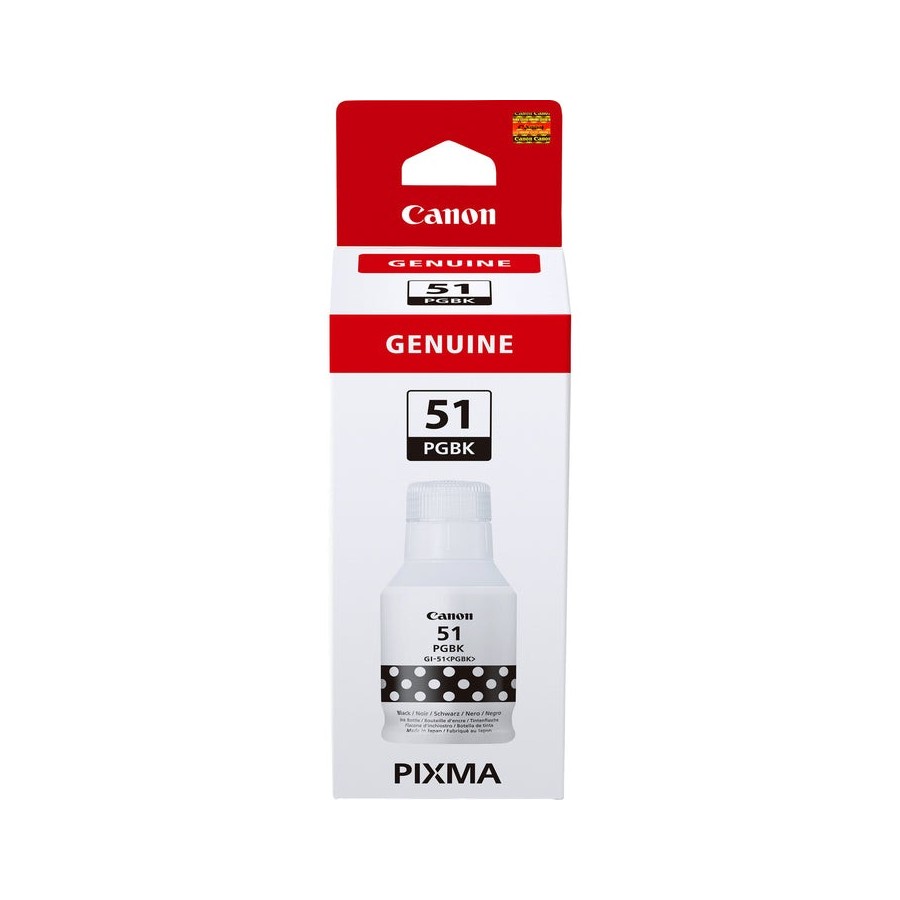 Tinta negro canon gi-51 botella/ hasta 7700pag gi-51pgbk 4529c001