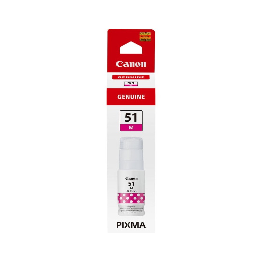 Botella de tinta original canon gi-51 magenta