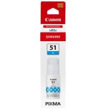 Botella de tinta original canon gi-51 cian