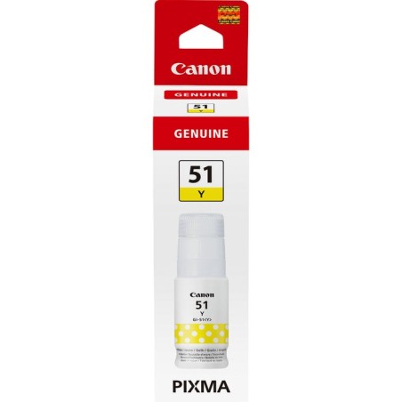 Botella de tinta original canon gi-51 amarillo