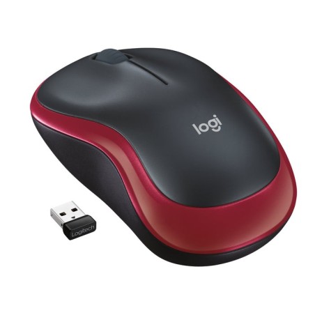 Logitech raton m185 inalambrico rojo 910-002237