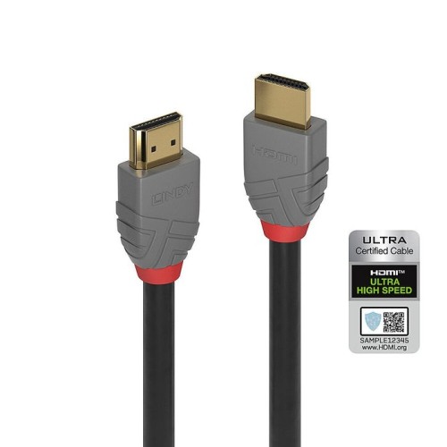 Lindy cable hdmi ultra high speed 1m, anthra line