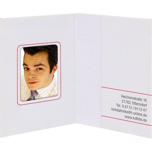 1x100 daiber carteritas para fotos blanco mate 31x42 mm