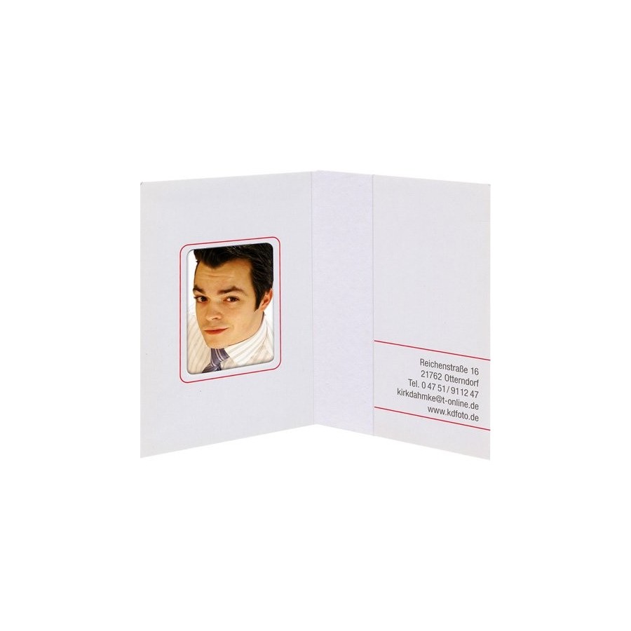 1x100 daiber carteritas para fotos blanco mate 31x42 mm