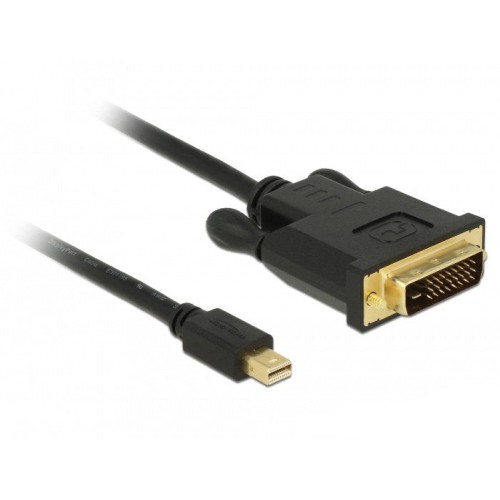 Cable delock mini dp 1.1 - dvi (24 + 1) st / st 2.0m negro