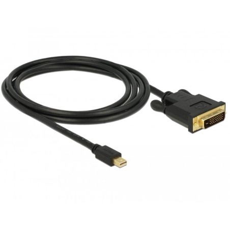Cable delock mini dp 1.1 - dvi (24 + 1) st / st 2.0m negro