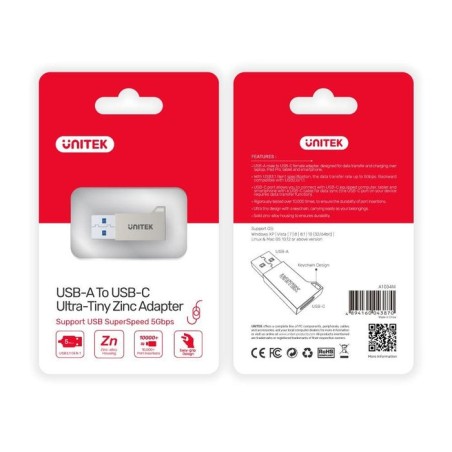 Unitek adapter usb-a to usb-c 3.1 gen1, a1034ni