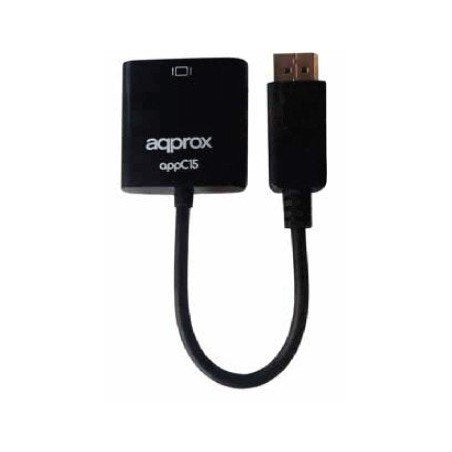 Approx adaptador display port a vga - resolucion hasta 1200p -  60hz - estandar 1.1a