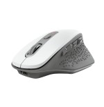 Ratón ergonómico inalámbrico trust ozaa/ hasta 2400 dpi/ blanco
