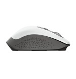 Ratón ergonómico inalámbrico trust ozaa/ hasta 2400 dpi/ blanco