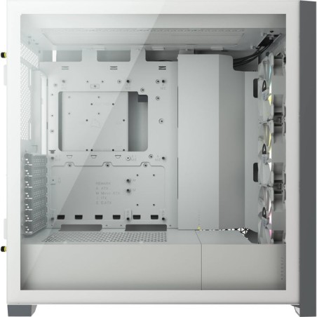 Caja pc corsair icue 5000x cristal templado blanca