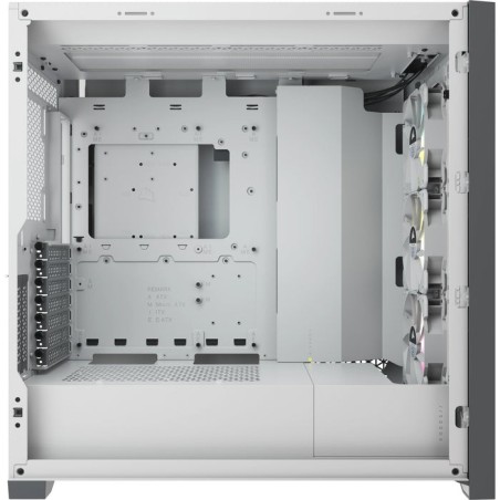 Caja pc corsair icue 5000x cristal templado blanca
