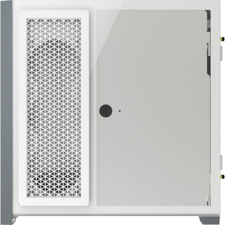 Caja pc corsair icue 5000x cristal templado blanca