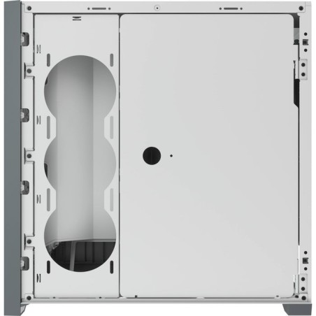 Caja pc corsair icue 5000x cristal templado blanca