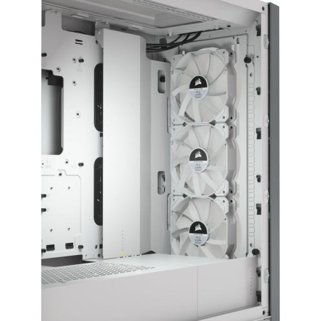 Caja pc corsair icue 5000x cristal templado blanca