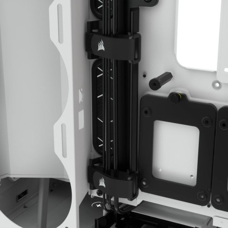 Caja pc corsair icue 5000x cristal templado blanca