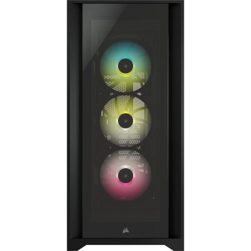 Caja pc corsair icue 5000x cristal templado negra