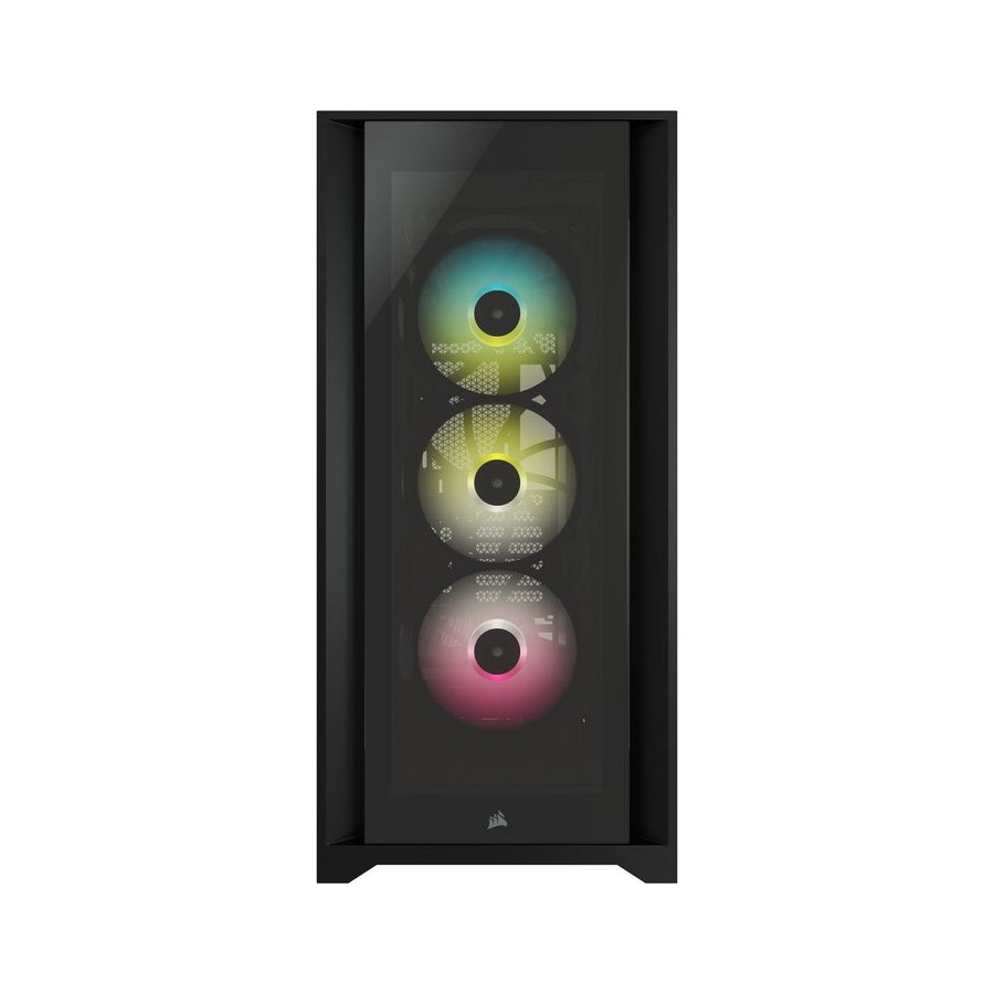 Caja pc corsair icue 5000x cristal templado negra