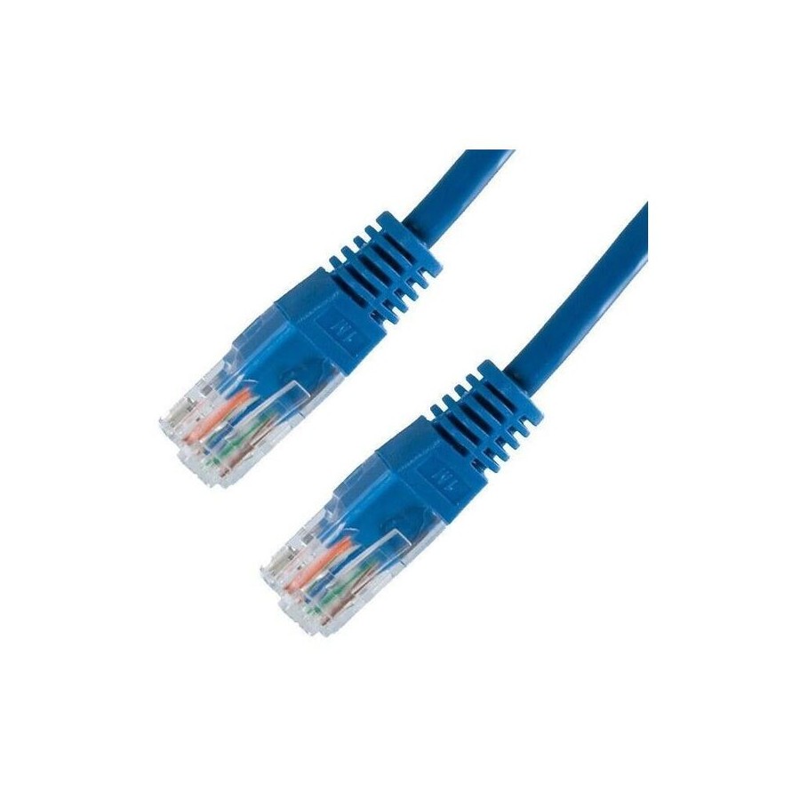 Nanocable cable de red rj45 cat.5e utp awg24 0.50m - azul