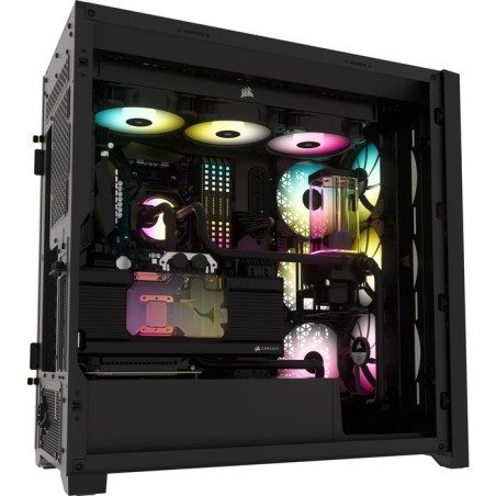 Caja pc corsair icue 5000x cristal templado negra
