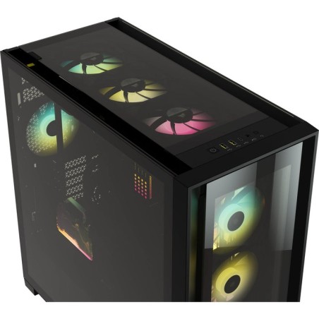 Caja pc corsair icue 5000x cristal templado negra