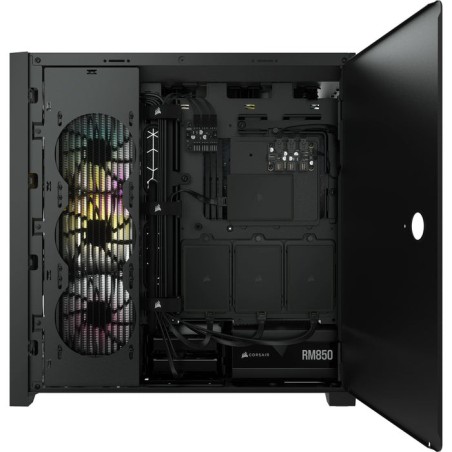 Caja pc corsair icue 5000x cristal templado negra