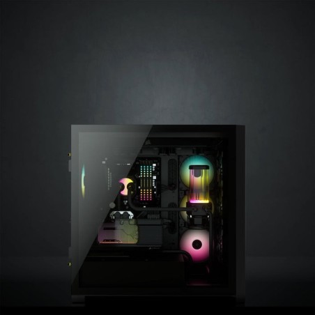 Caja pc corsair icue 5000x cristal templado negra