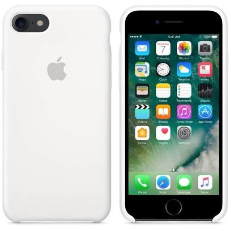 Funda iphone 7 apple silicone case white