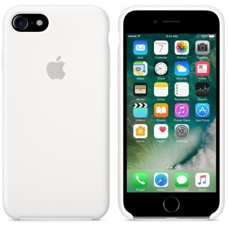 Funda iphone 7 apple silicone case white