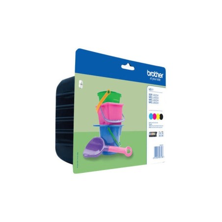 Tinta original brother lc-221valbpdr pack color y  black para dcp-j562dw/ mfc-j480dw/ mfc-j880dw