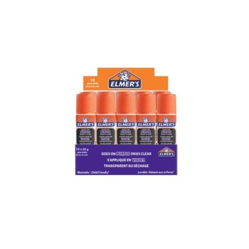 Barras de pegamento elmer purple 22g caja de 10