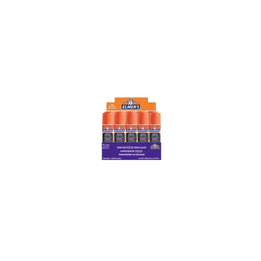 Barras de pegamento elmer purple 22g caja de 10