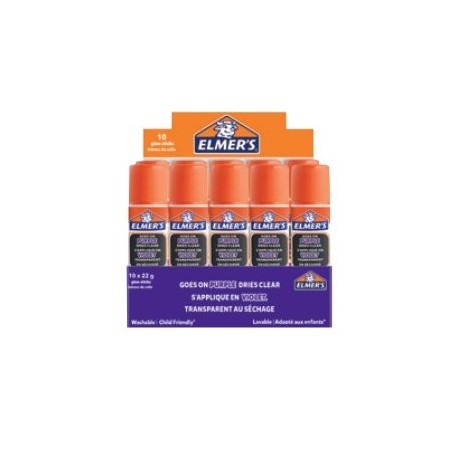 Barras de pegamento elmer purple 22g caja de 10