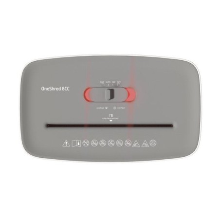Hp oneshred 8cc 2801 - destructora de papel (nivel de seguridad p-4, corte cruzado, 8 hojas)