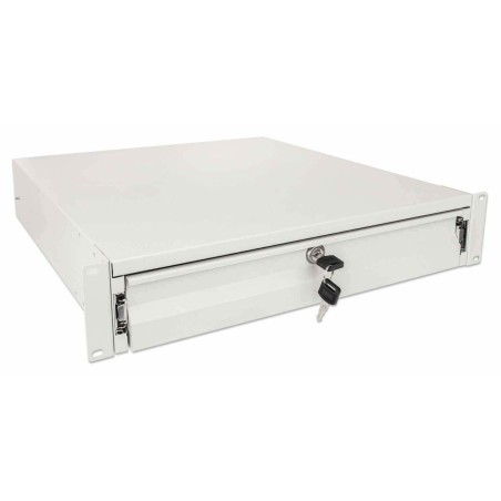 Intellinet cajón 19 "2u con cerradura 466mm gris profundo