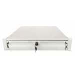 Intellinet cajón 19 "2u con cerradura 466mm gris profundo