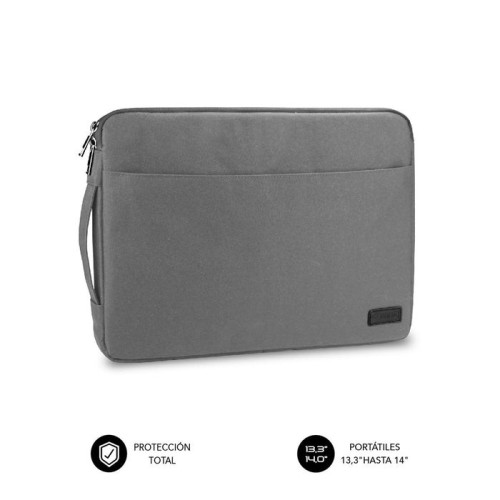 Funda subblim urban laptop sleeve para portátiles hasta 14'/ gris