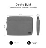 Funda subblim urban laptop sleeve para portátiles hasta 15.6'/ gris
